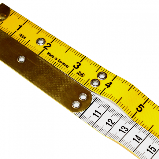 10cm Brass Ended Glass Fibre Tape Measure Analogical (Inches/Centimetres)