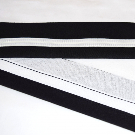 T5223 - Trouser Waistbanding (Biased Rubber Centre with 45mm Soft Woven Banrol)